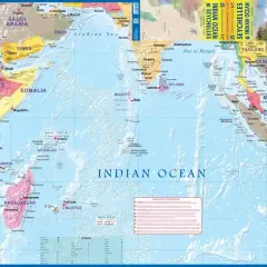 Gdzie leżą Seszele? Na mapie widać je na Oceanie Indyjskim, na wschód od Madagaskaru i na południe od Somalii.