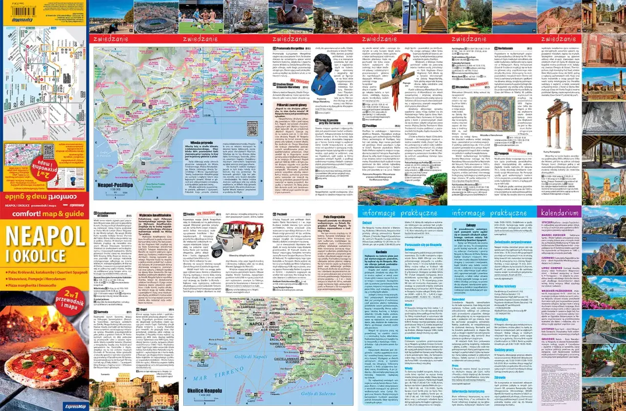 Mapa Neapolu i okolic z informacjami praktycznymi. Czy neapol jest bezpieczny? Przewodnik zawiera mapę, opisy atrakcji i wskazówki dla turystów.